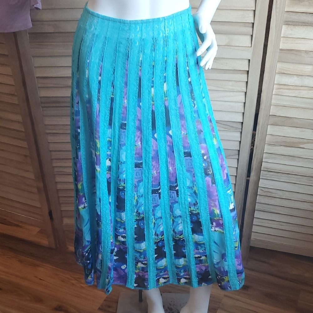Choices Lace Ribbon Midi/Maxi skirt Sz S